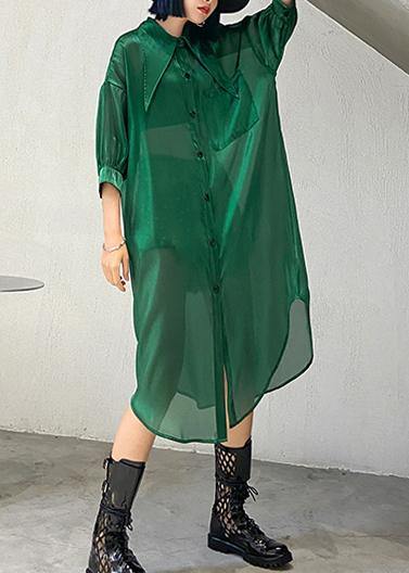 Natural half sleeve tulle Summer dresses plus size Fashion Ideas green Art Dresses - bagstylebliss