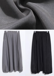 New Black Casual Loose Low Crotch Harem Pants - bagstylebliss
