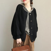 New Fshion Black And Chocolate Vintage Button Down Short Coat For Women