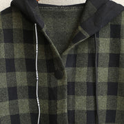 Neue lose Hoodie Plaid verdicken Mantel Frauen 2018 Freizeitjacken