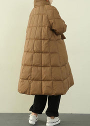 New black down jacket woman oversize snow thick pockets Luxury overcoat - bagstylebliss