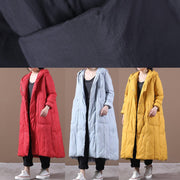 New black duck down coat oversize winter jacket hooded Large pockets Elegant coats - bagstylebliss