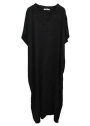 2021 Black Maxi Dress Long Summer Dresses Caftan - bagstylebliss
