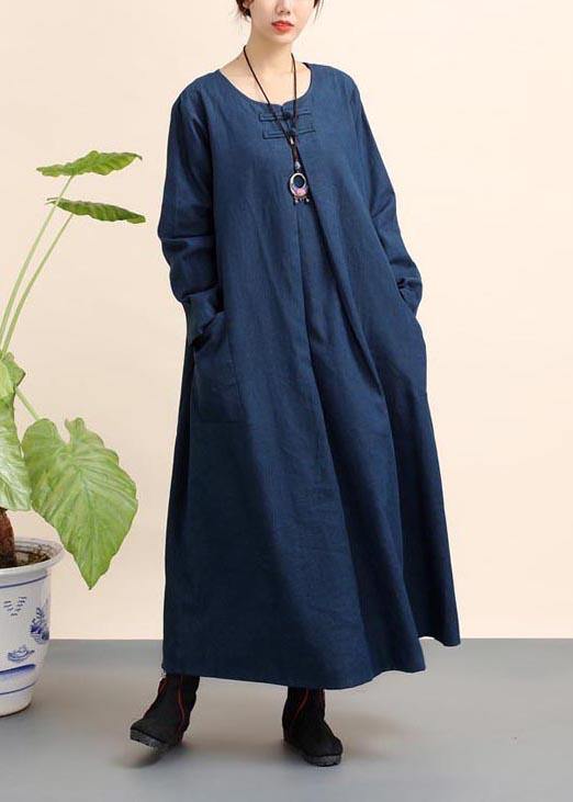 Organic O Neck Pockets Spring Dresses Fashion Ideas Navy Dresses - bagstylebliss