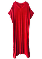 Red Caftans Summer Dress - bagstylebliss