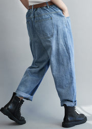 Organic denim Blue Casual harem pants Spring