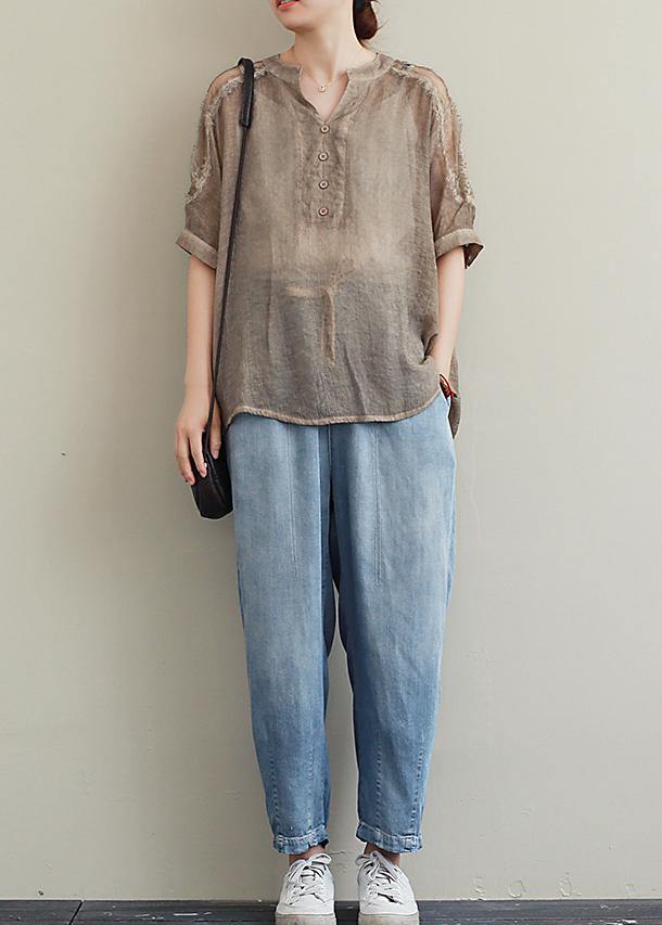 Organic v neck clothes Inspiration khaki lace top - bagstylebliss