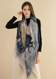 Original Design Navy Animal Print Versatile Scarf