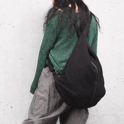 Original cloth bag with multiple backs black simple backpack - bagstylebliss