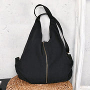 Original cloth bag with multiple backs black simple backpack - bagstylebliss