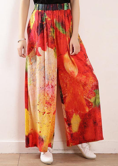 Original design summer vintage cotton linen pants loose wide leg pants - bagstylebliss