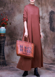 Plus Size Women Chocolate slim fit Knit Dress Spring