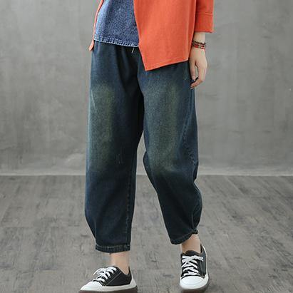 Retro jeans loose high waist long pants new casual cropped pants - bagstylebliss