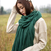 Scarf ladies spring and autumn summer big square scarf thin long section air conditioning shawl dual-use - bagstylebliss