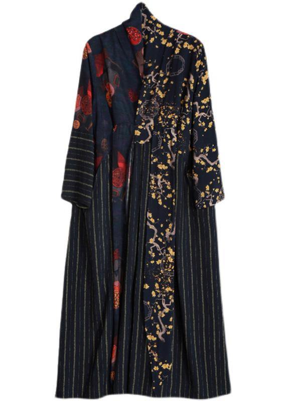 Luxy Black Linen Dress Long Caftan Gown - bagstylebliss