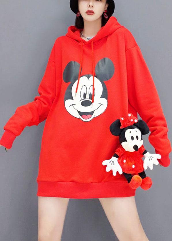 2021 Christmas Red Fashion Loose Fall Sweatshirt Street Wear - bagstylebliss