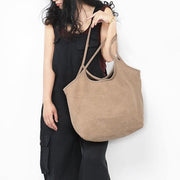 Simple cloth bag handbag retro all-match shoulder bag - bagstylebliss