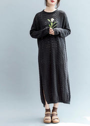 Simple o neck hollow out Sweater weather Design black Tejidos knitwear - bagstylebliss