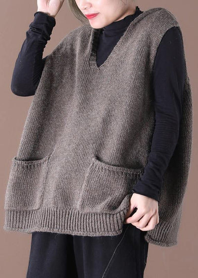 Spring 2021 New Korean Version Of Loose Large Size Literary Hooded Wild Knit Waistcoat Sweater Coat Female - bagstylebliss