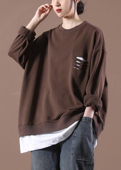 Street Coffee Hole Pullover Streetwear - bagstylebliss