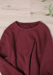 Street Wine Red Top Quality Sweatshirt - bagstylebliss