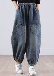 Style Blue Pockets Jeanshose Winter