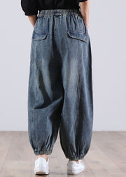 Style Blue Pockets Jeanshose Winter