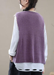 Style Khaki Embroideried Pockets Floral Fall Shirt Knit Vest Sleeveless - bagstylebliss