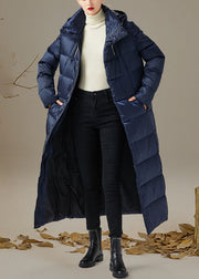 Style Navy schmal geschnittener, dicker Winter-Entendaunenmantel