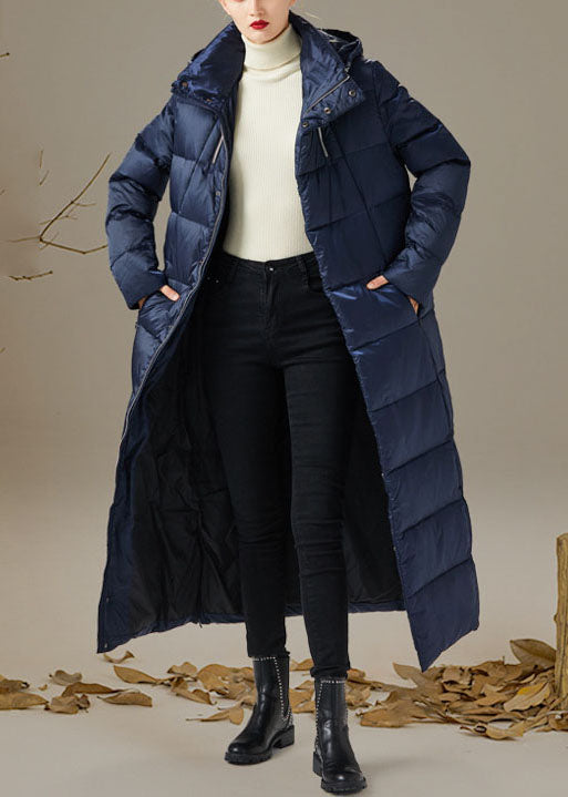 Style Navy schmal geschnittener, dicker Winter-Entendaunenmantel