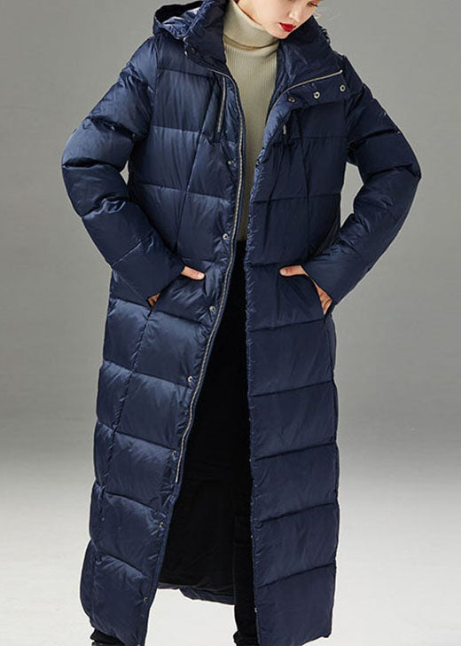 Style Navy schmal geschnittener, dicker Winter-Entendaunenmantel