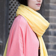 Style Organic Simple Pure Color Cotton Linen Scarf - bagstylebliss