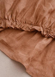 Style cotton linen tops women plus size Cotton Linen Solid Blouse And Pants - bagstylebliss