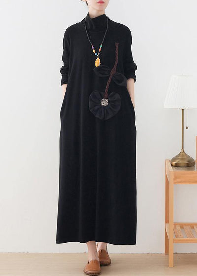 Style high neck dress Fashion Ideas black Lotus Dress - bagstylebliss