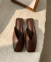 Stylish Chocolate Flat style slippers - bagstylebliss