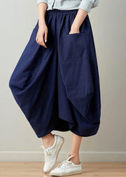 Stylish solid lantern Cotton Linen Skirts Summer - bagstylebliss
