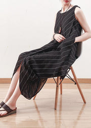 Summer Black Dress Slim Irregular Vest Skirt Mid-length Skirt - bagstylebliss