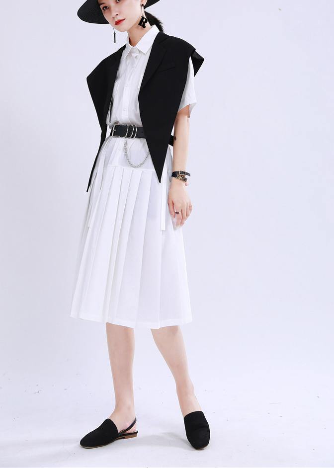 Summer Black jacket with collar and shawl - bagstylebliss