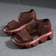 Summer Chocolate Walking Sandals Platform Peep Toe Sandals - bagstylebliss