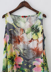 Summer Loose National Style Sleeveless Cotton Vest Long Dress - bagstylebliss