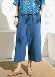 Summer new linen loose pants thin section women's cotton and linen wide leg pants - bagstylebliss