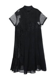 Temperament French retro mesh dress, two-piece dress - bagstylebliss