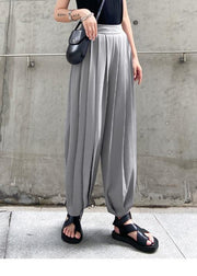 Thin large size casual Harlan bloomers women high waist radish wide leg pants - bagstylebliss