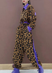 Unique Leopard Fall Fashion Spring Jumpsuit Pants - bagstylebliss