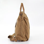 Unique Soft Surroundings Plus Size brown Canvas Square Backpack - bagstylebliss