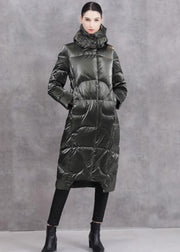 Warm Loose fitting winter jacket hooded winter outwear black winter duck down coat - bagstylebliss