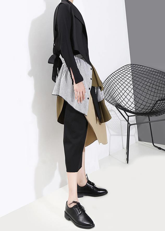 Woman Patchwork Asymmetrical Skirt - bagstylebliss