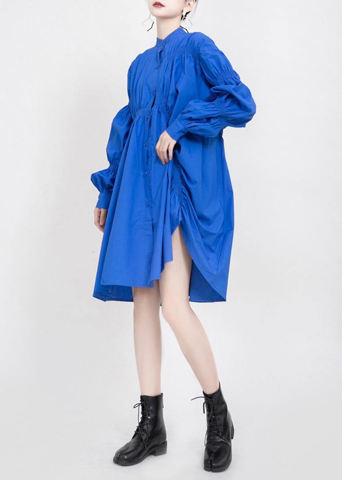 Women Asymmetrical Pleated Big Size Dress Spring - bagstylebliss