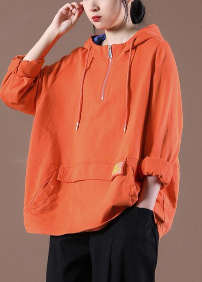 Women Casual Spring Beautiful Blouses For Orange Sewing Tops - bagstylebliss
