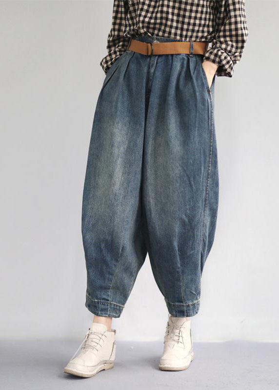 Frauen-Frühlings-Weinlese-feste lose Rüben-Hosen-Jeans